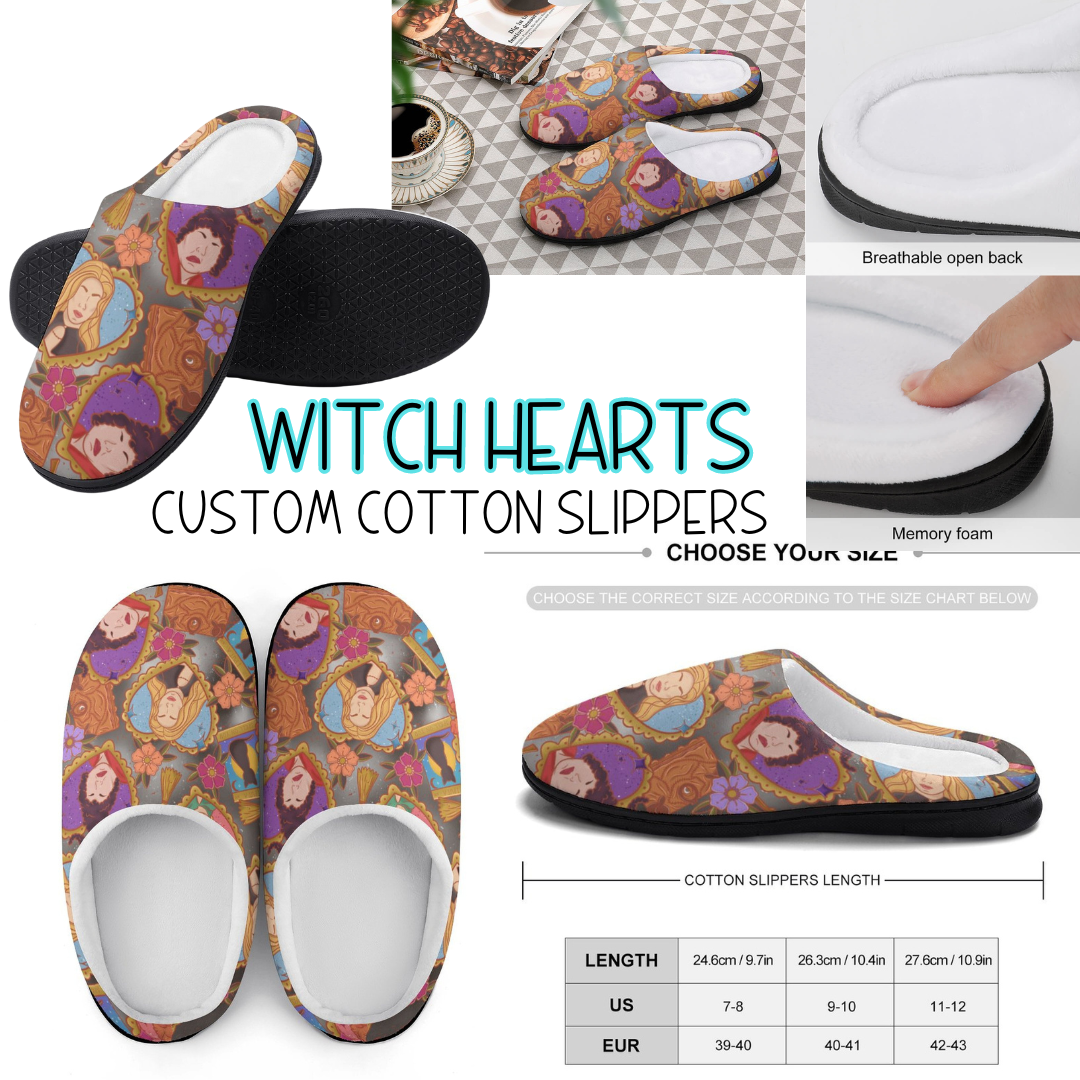 WITCH HEARTS - CUSTOM SLIPPERS PREORDER CLOSING 9/16