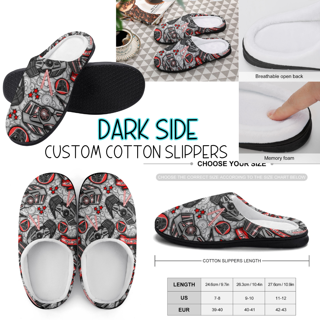 DARK SIDE - CUSTOM SLIPPERS PREORDER CLOSING 9/16