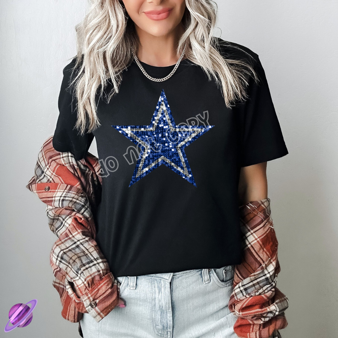 DAL SEQUIN FB UNISEX TEE ADULTS/KIDS