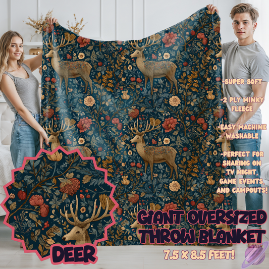 DEER - OVERSIZED THROW BLANKET