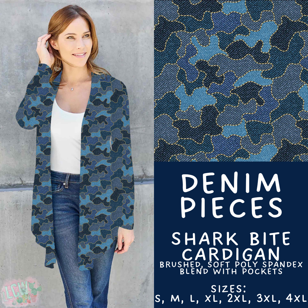 Batch #607 - Fun Run 28 - Closes 11/2 - ETA early Jan - Denim Pieces Cardigan