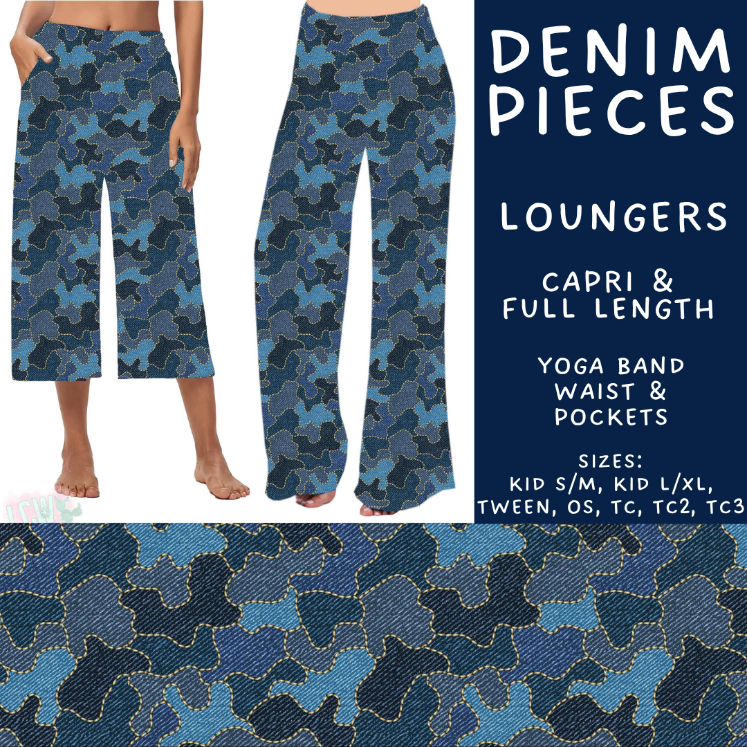 Batch #607 - Fun Run 28 - Closes 11/2 - ETA early Jan - Denim Pieces Capri and Full Length Loungers