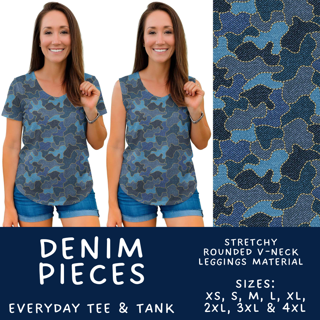 Batch #607 - Fun Run 28 - Closes 11/2 - ETA early Jan - Denim Pieces Everyday Tank & Tee