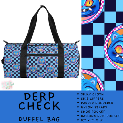 Batch #609 - Travel Collection 2 - Closes 11/6 - ETA early Jan - Derp Check Duffel Bag