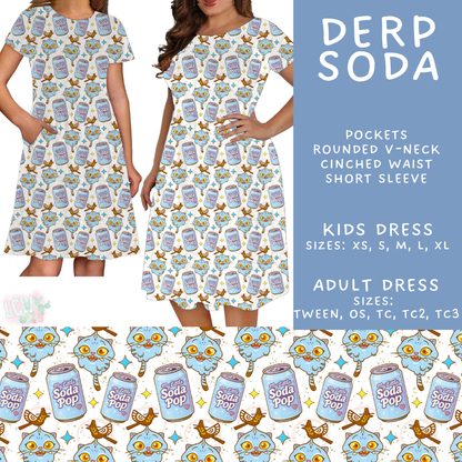 Batch #586 - Cool Characters 18 - Closes 9/16 - ETA mid Nov - Derp Soda Adult & Kids Dresses