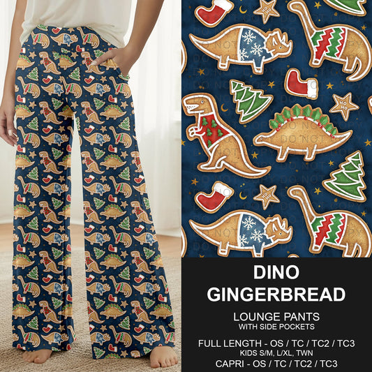 B315 - Preorder Dino Gingerbread Lounge Pants (Closes 10/04. ETA: early Dec.)