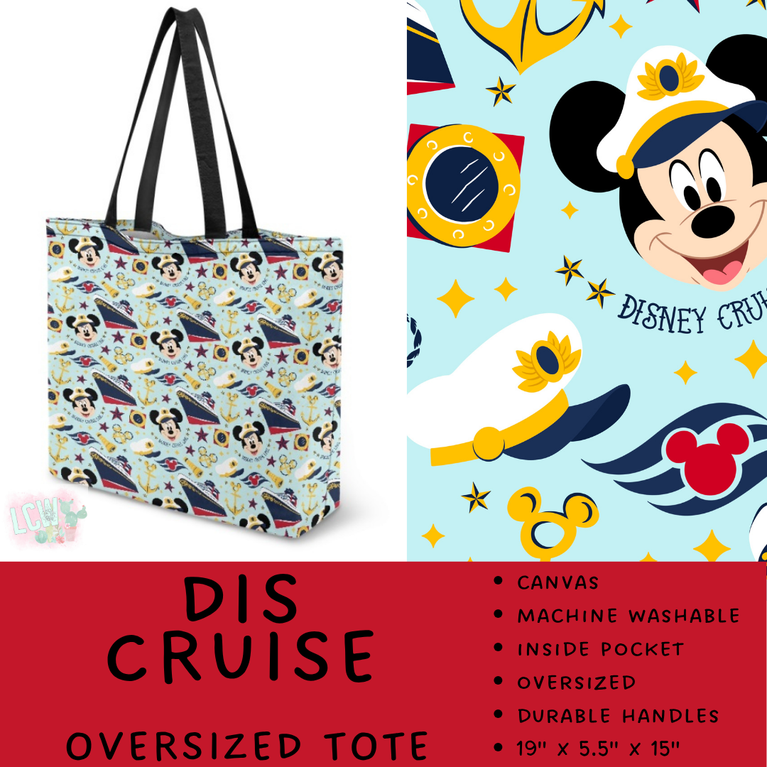 Batch #609 - Travel Collection 2 - Closes 11/6 - ETA early Jan - Dis Cruise Oversized Totes