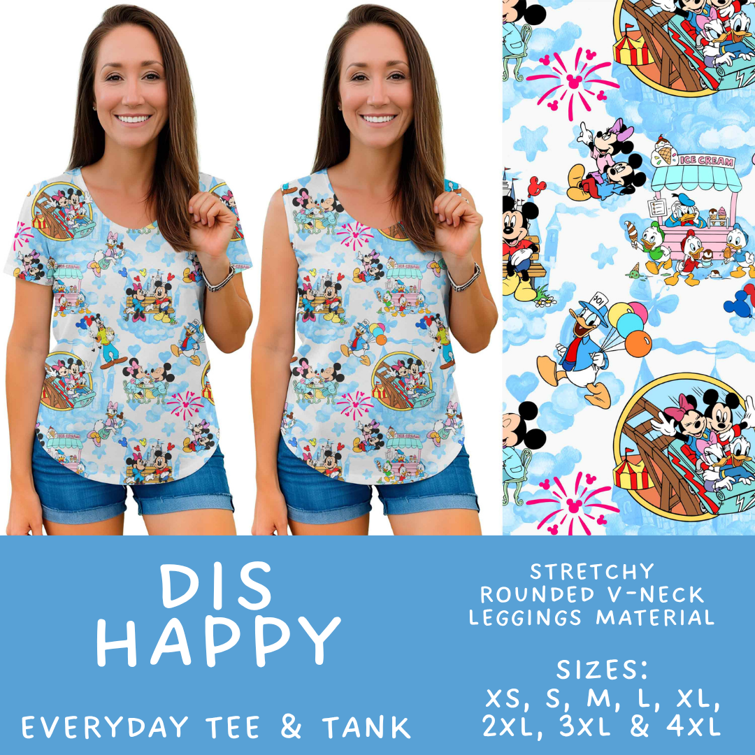 Batch #585 - Magical Faves 24 - Closes 9/14 - ETA mid Nov - Dis Happy Everyday Tank & Tee