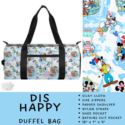 Batch #609 - Travel Collection 2 - Closes 11/6 - ETA early Jan - Dis Happy Duffel Bag