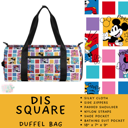 Batch #609 - Travel Collection 2 - Closes 11/6 - ETA early Jan - Dis Square Duffel Bag