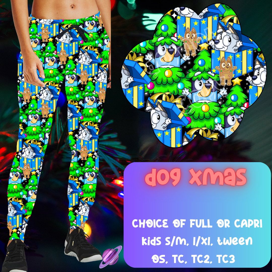 DOG XMAS - CHRISTMAS RUN - JOGGER/CAPRI PREORDER CLOSING 9/29