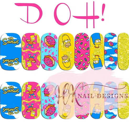 DOH! Nail Wraps