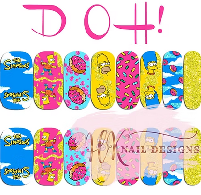 DOH! Nail Wraps