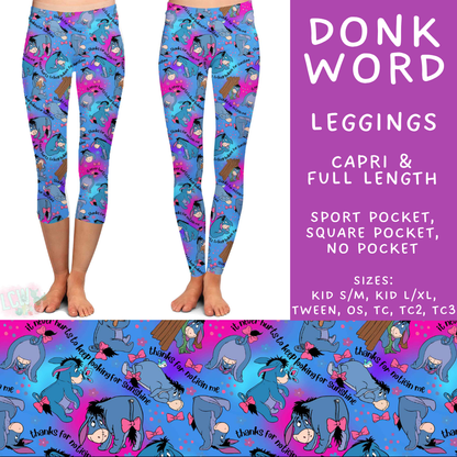 Batch #608 - Magic in Words - Closes 11/4 - ETA early Jan - Donk Word Full and Capri Length Leggings