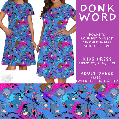 Batch #608 - Magic in Words - Closes 11/4 - ETA early Jan - Donk Word Adult & Kids Dresses
