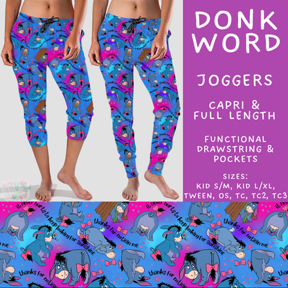 Batch #608 - Magic in Words - Closes 11/4 - ETA early Jan - Donk Word Full and Capri Length Joggers