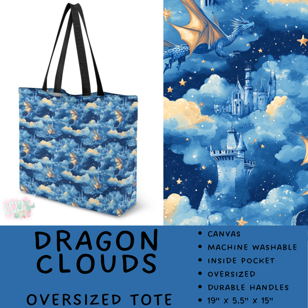 Batch #609 - Travel Collection 2 - Closes 11/6 - ETA early Jan - Dragon Clouds Oversized Totes