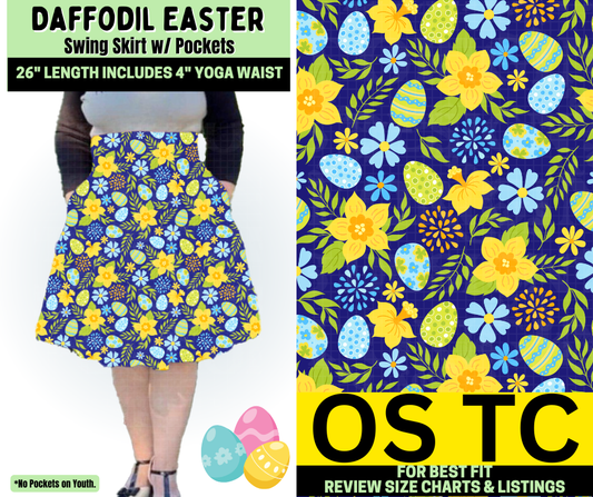 Daffodil Easter Swing Skirt