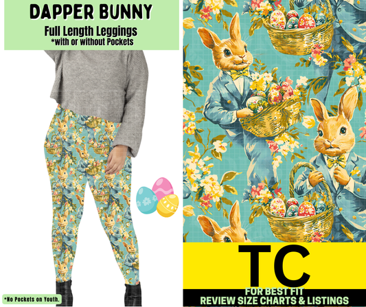 Dapper Bunny Full Length Leggings w/ Pockets
