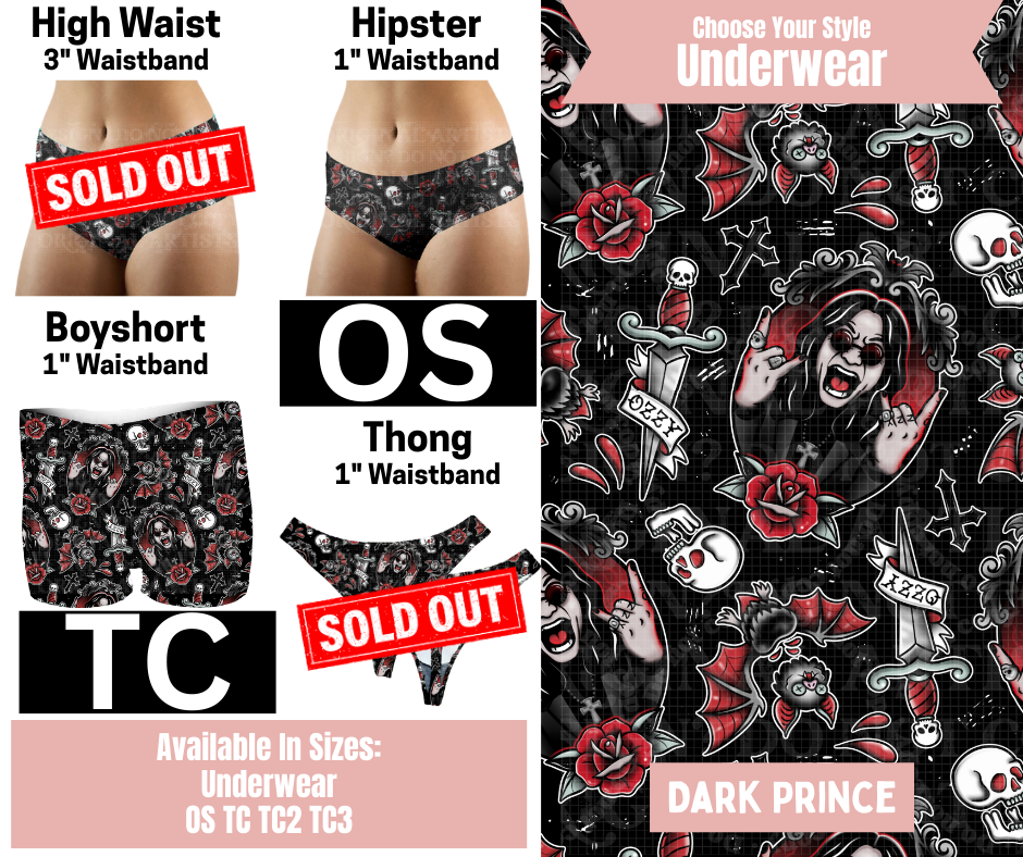 Dark Prince Hipster, Boyshort Underwear
