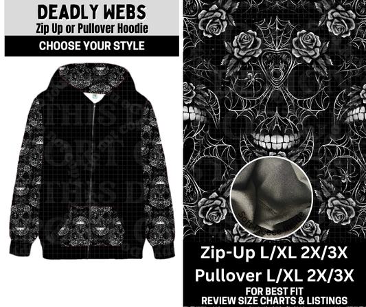Deadly Webs Zip-Up or Pullover Hoodie