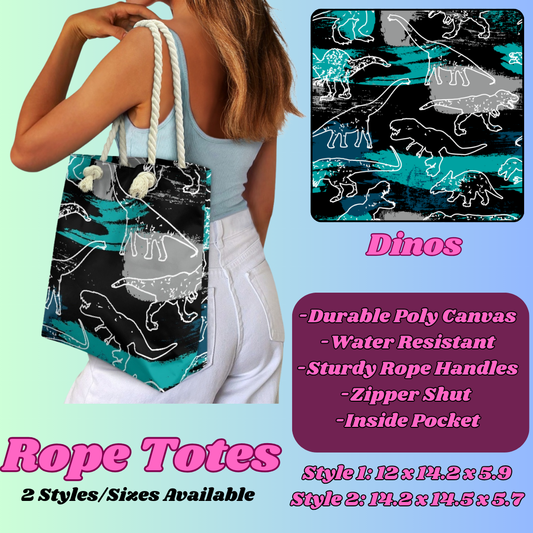 DINOS-ROPE TOTE PREORDER CLOSING 5/6