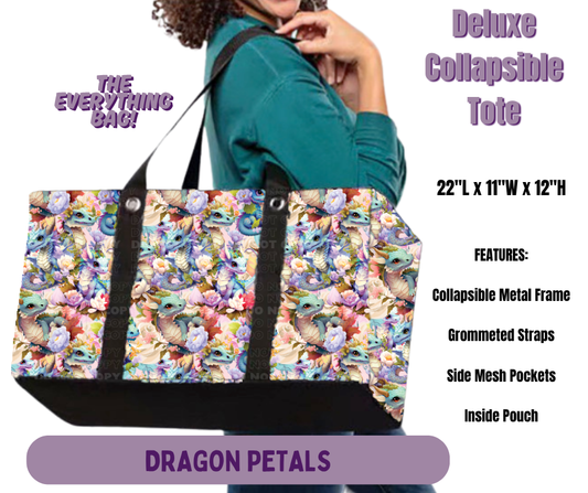 Dragon Petals Collapsible Tote
