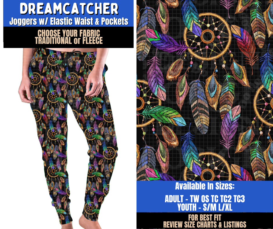 Preorder! Closes 9/10. ETA Dec. Dreamcatcher Joggers Choose Fleece or Traditional