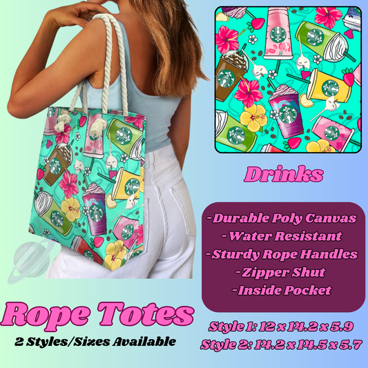 DRINKS-ROPE TOTE PREORDER CLOSING 5/6