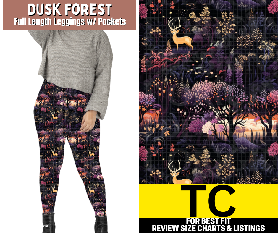 Dusk Forest Full Length Leggings w/ Pockets