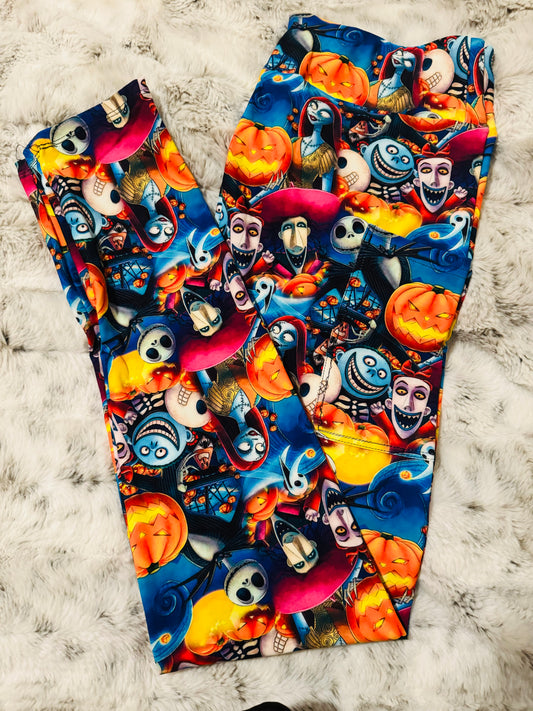 Halloween Town Full Length Leggings With Pockets