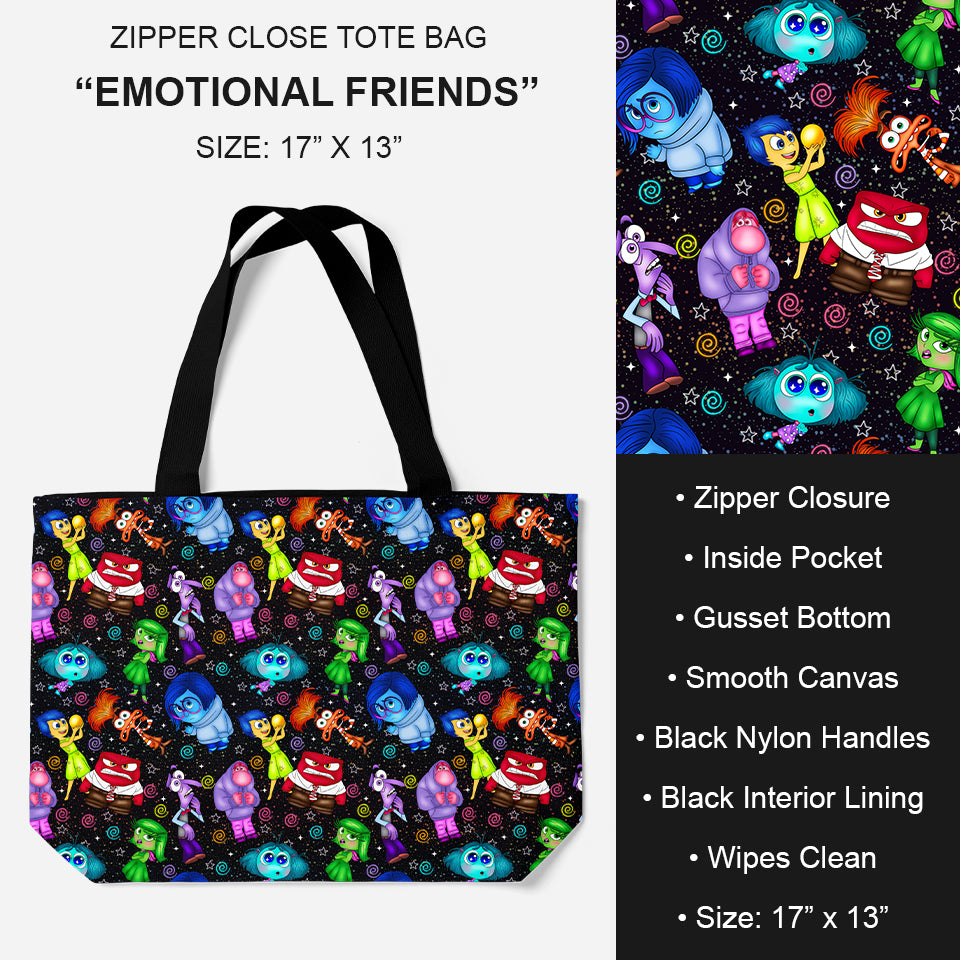 B195 - Preorder Emotional Friends Tote Bag (Closes 11/19. ETA: late Jan.)