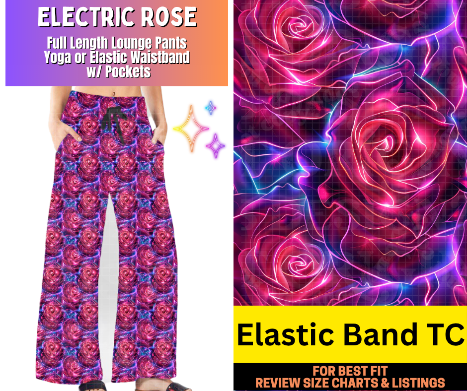 Electric Rose Full Length Lounge Pants