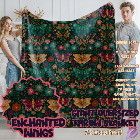 ENCHANTED WINGS- OVERSIZED THROW BLANKET