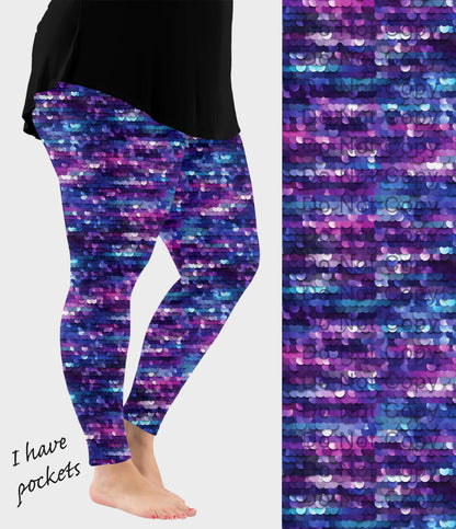 RTS - Enchanted Lagoon Leggings with Pockets