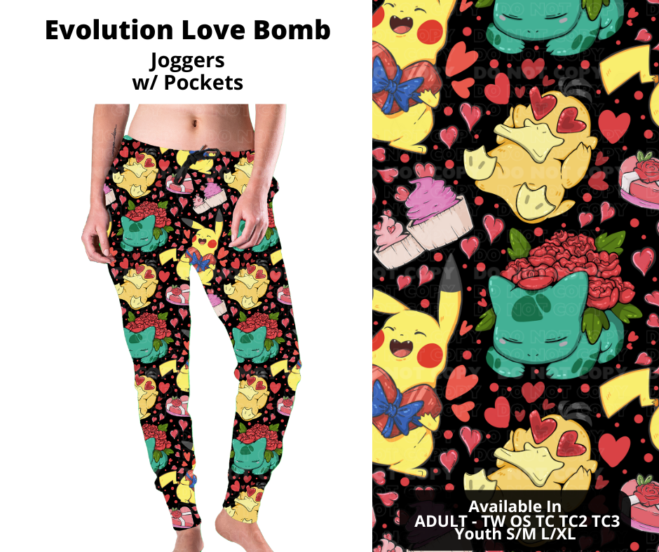 Preorder! Closes 11/28. ETA Feb. Evolution Love Bomb Joggers