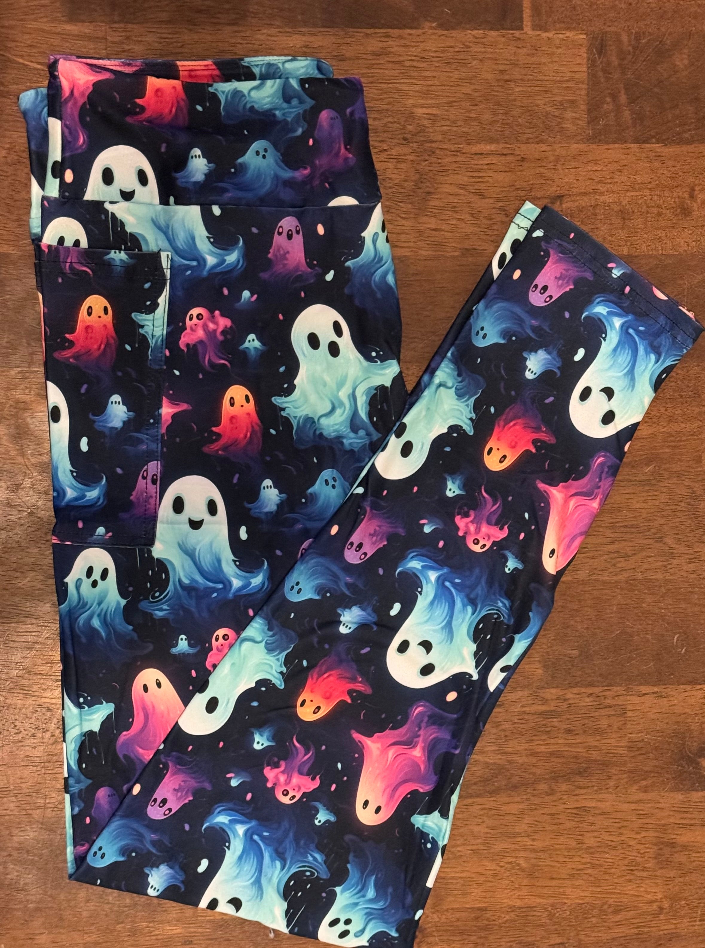 Cute Ghosts Leggings With Pockets