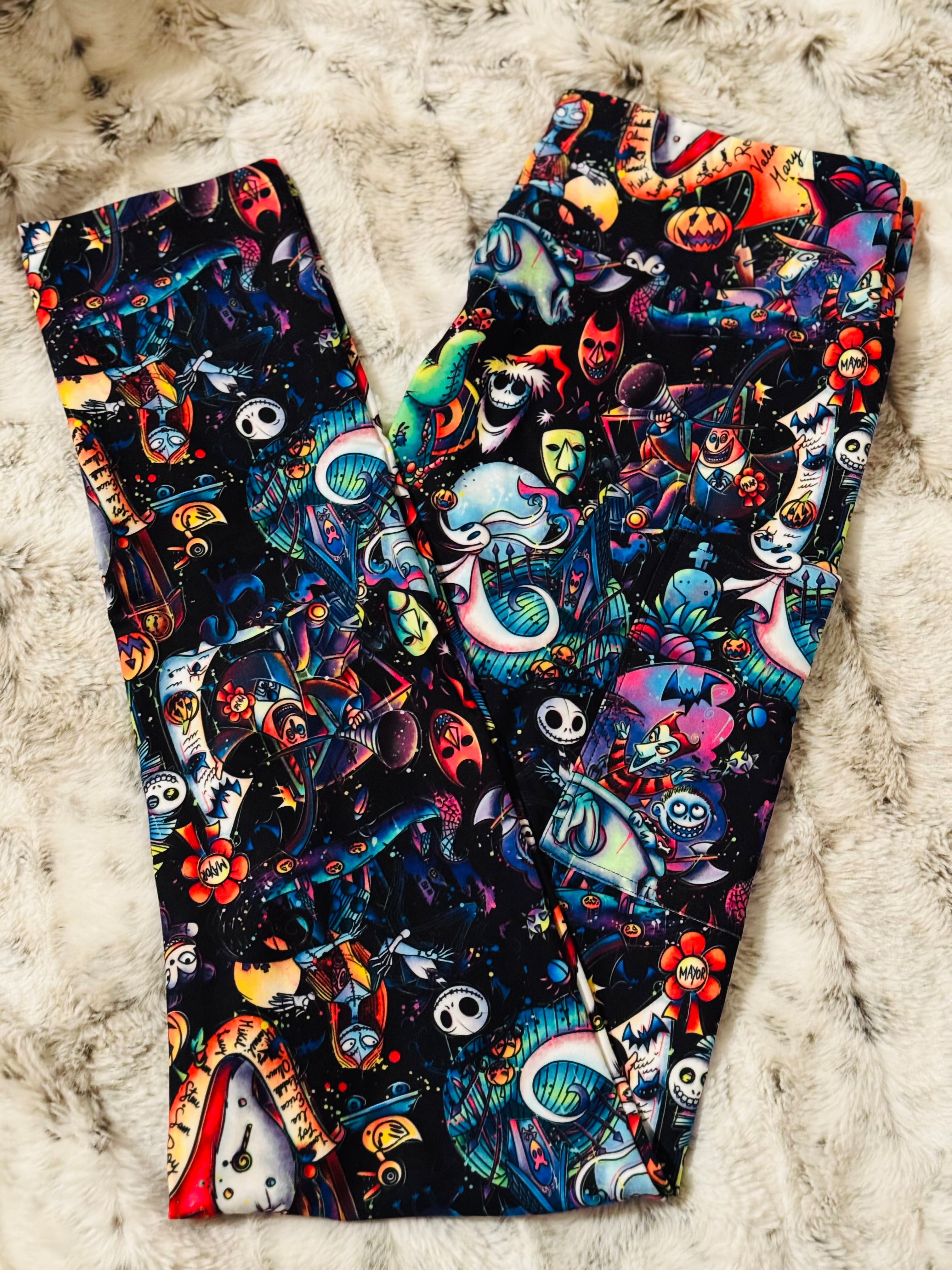 Nightmare Town NBC Full Length Leggings With Pockets