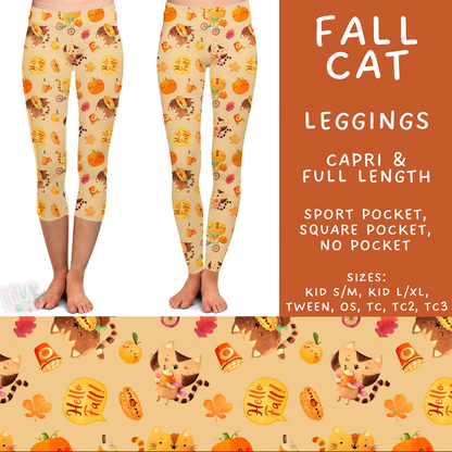 Batch #582 - Hello Fall 3 - Closes 9/7 - ETA early Nov - Fall Cat Full and Capri Length Leggings