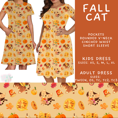 Batch #582 - Hello Fall 3 - Closes 9/7 - ETA early Nov - Fall Cat Adult & Kids Dresses