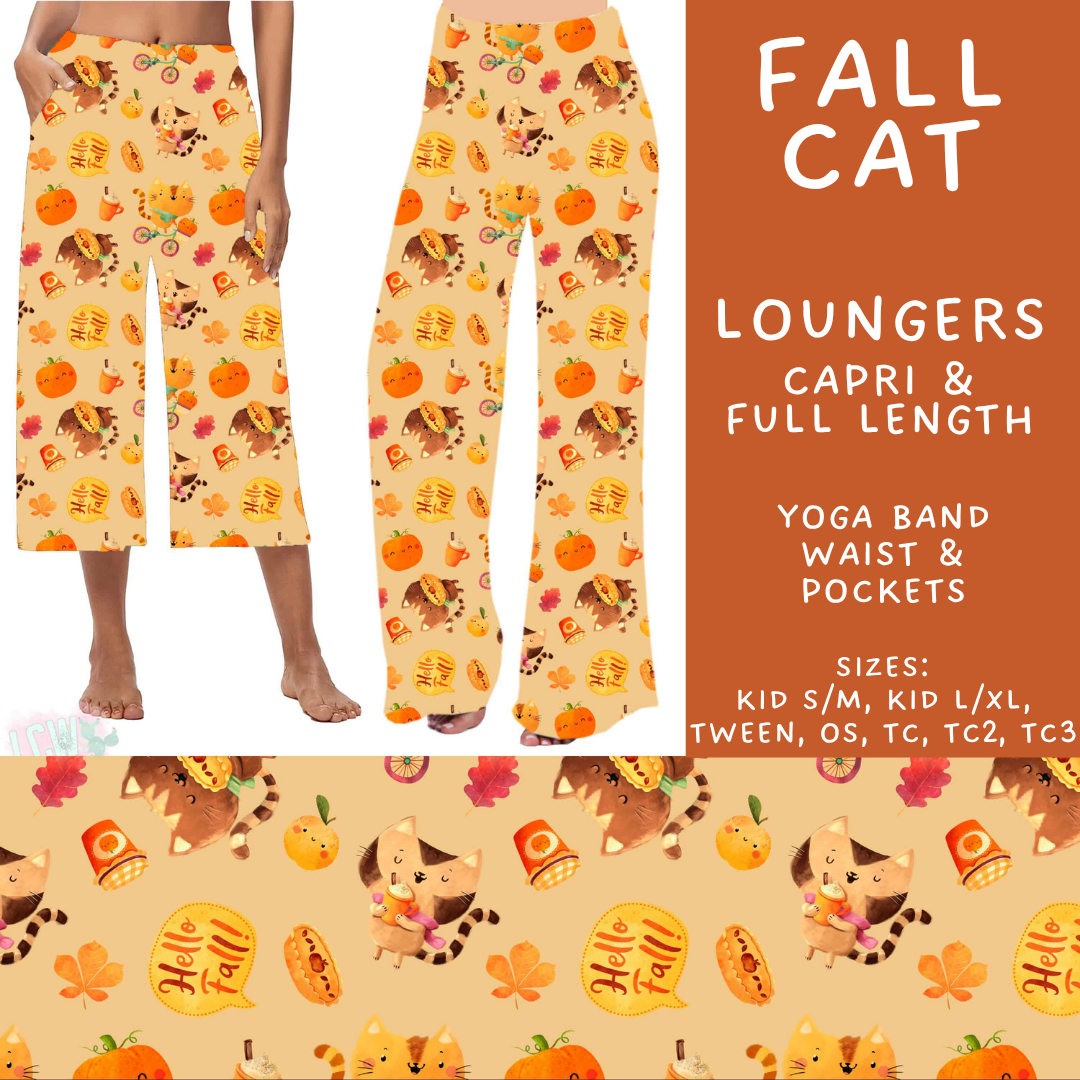 Batch #582 - Hello Fall 3 - Closes 9/7 - ETA early Nov - Fall Cat Capri and Full Length Loungers