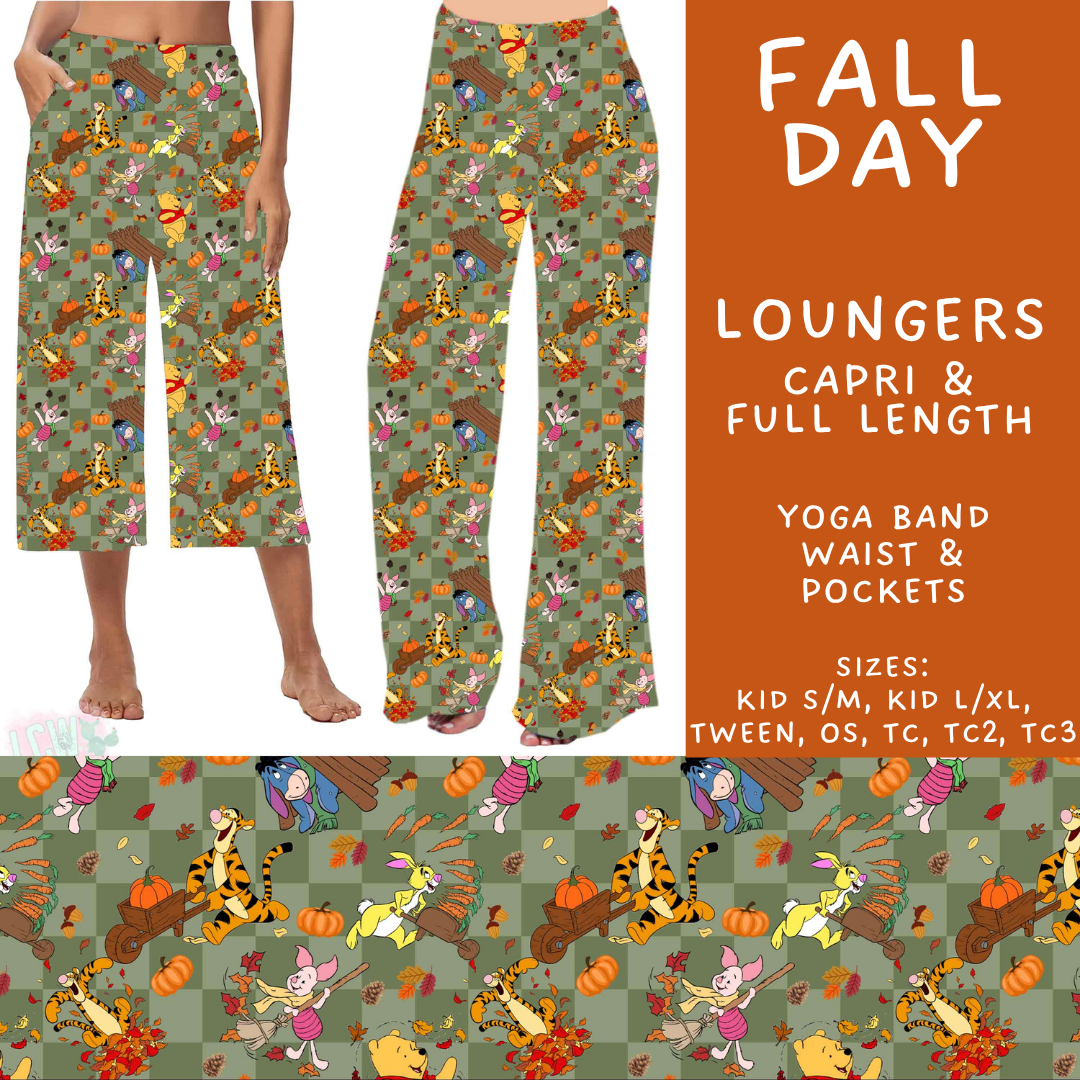 Batch #583 - Magical Character Fall - Closes 9/9 - ETA early Nov - Fall Day Capri and Full Length Loungers