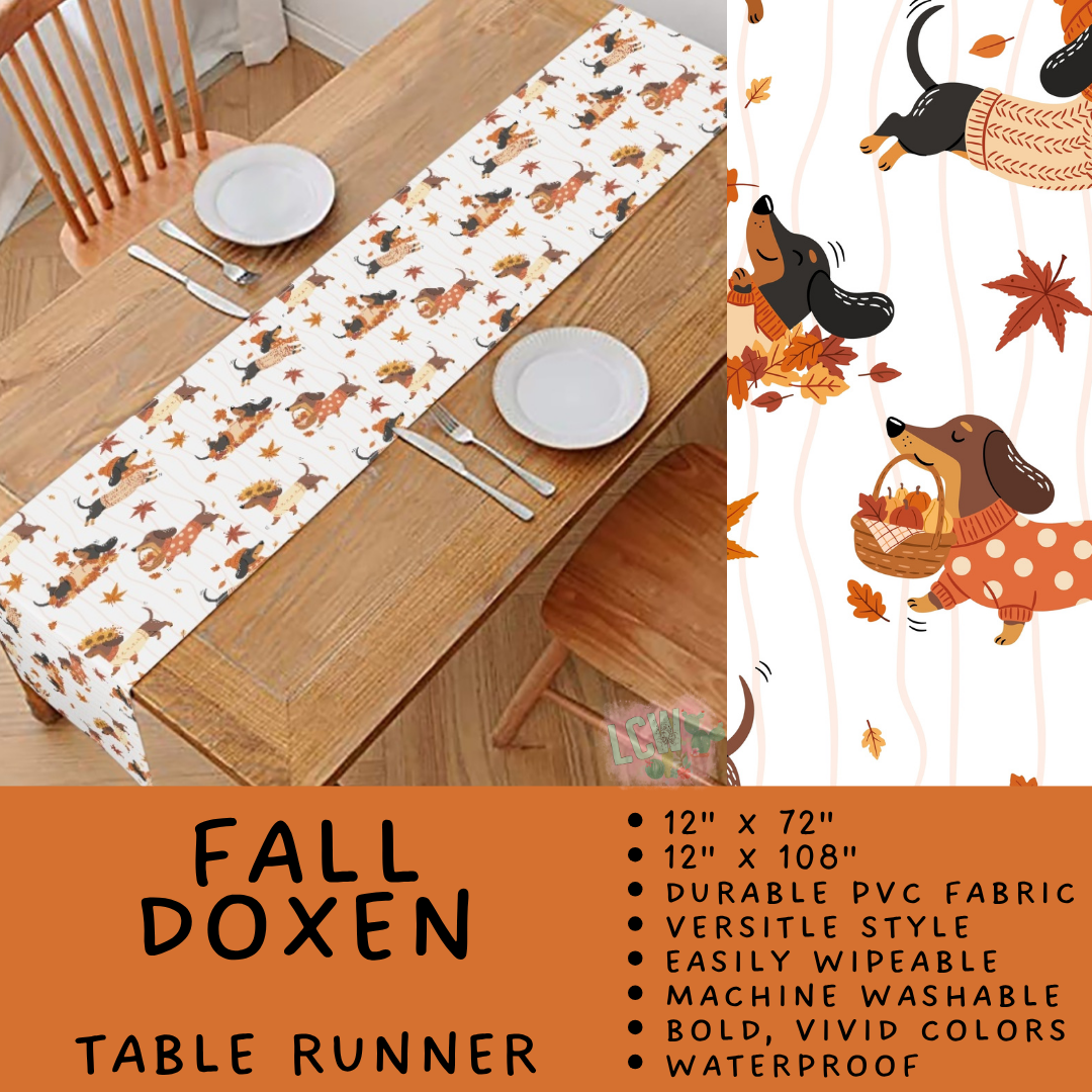 Batch #588 - Table Runners - Closes 9/21 - ETA early/mid Nov - Fall Doxen Table Runner