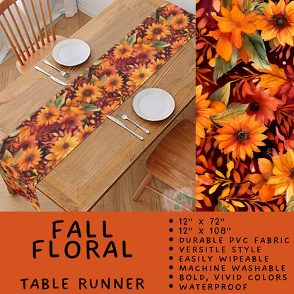 Batch #588 - Table Runners - Closes 9/21 - ETA early/mid Nov - Fall Floral Table Runner