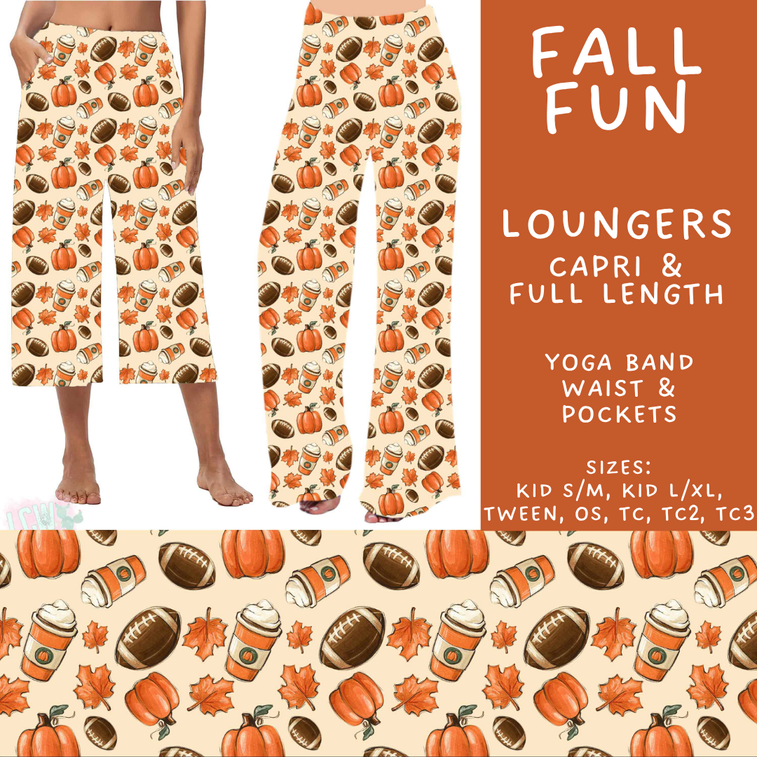 Batch #582 - Hello Fall 3 - Closes 9/7 - ETA early Nov - Fall Fun Capri and Full Length Loungers