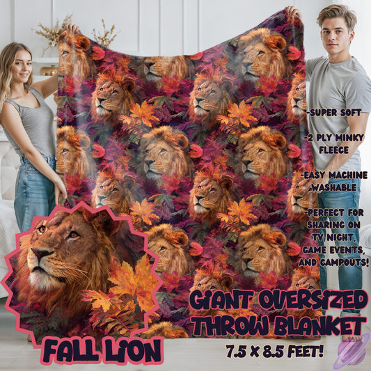 FALL LION-OVERSIZED THROW 14-PREORDER CLOSING 10/8