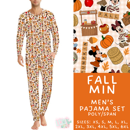 Batch #580 - Fall Family Pajamas 2 - Closes 9/4 - ETA early Nov - Fall Min Men's Pajama Set