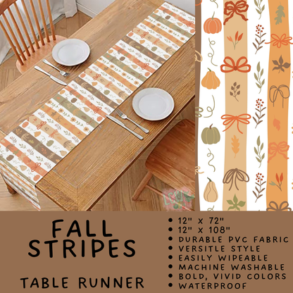 Batch #588 - Table Runners - Closes 9/21 - ETA early/mid Nov - Fall Stripes Table Runner