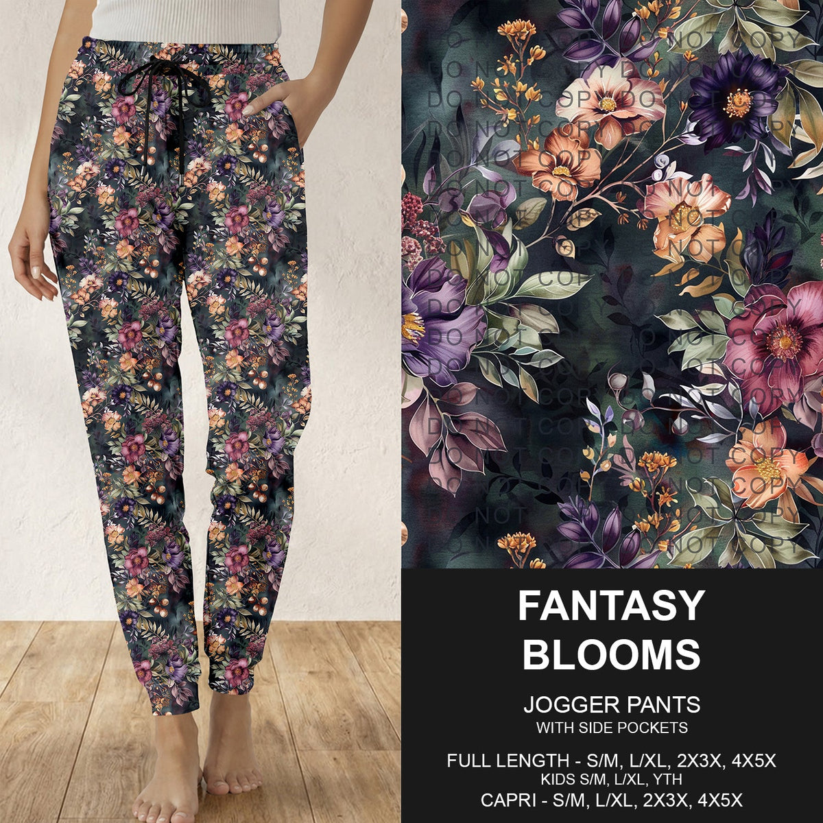 B314 - Preorder Fantasy Blooms Joggers (Closes 9/27. ETA: late Nov.)