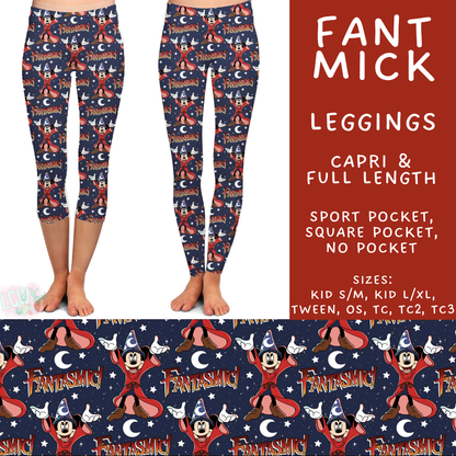 Batch #585 - Magical Faves 24 - Closes 9/14 - ETA mid Nov - Fant Mick Full and Capri Length Leggings